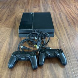 Sony PS4 Console 500gb With 2 Remote Controllers  And Cable 