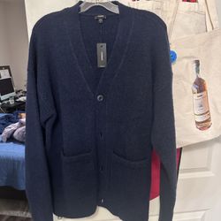 Express Navy Cardigan Size Medium