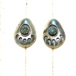 Estate.925 Bear Claw Earrings 