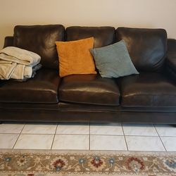 For Sale: Leather Couch & Sleeper Sofa/ Loveseat