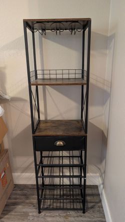 Wine Rack with Storage