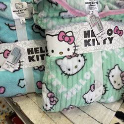 Hello Kitty Pjs And Blankets $20 Each