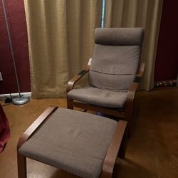 Ikea armchair + Ottoman