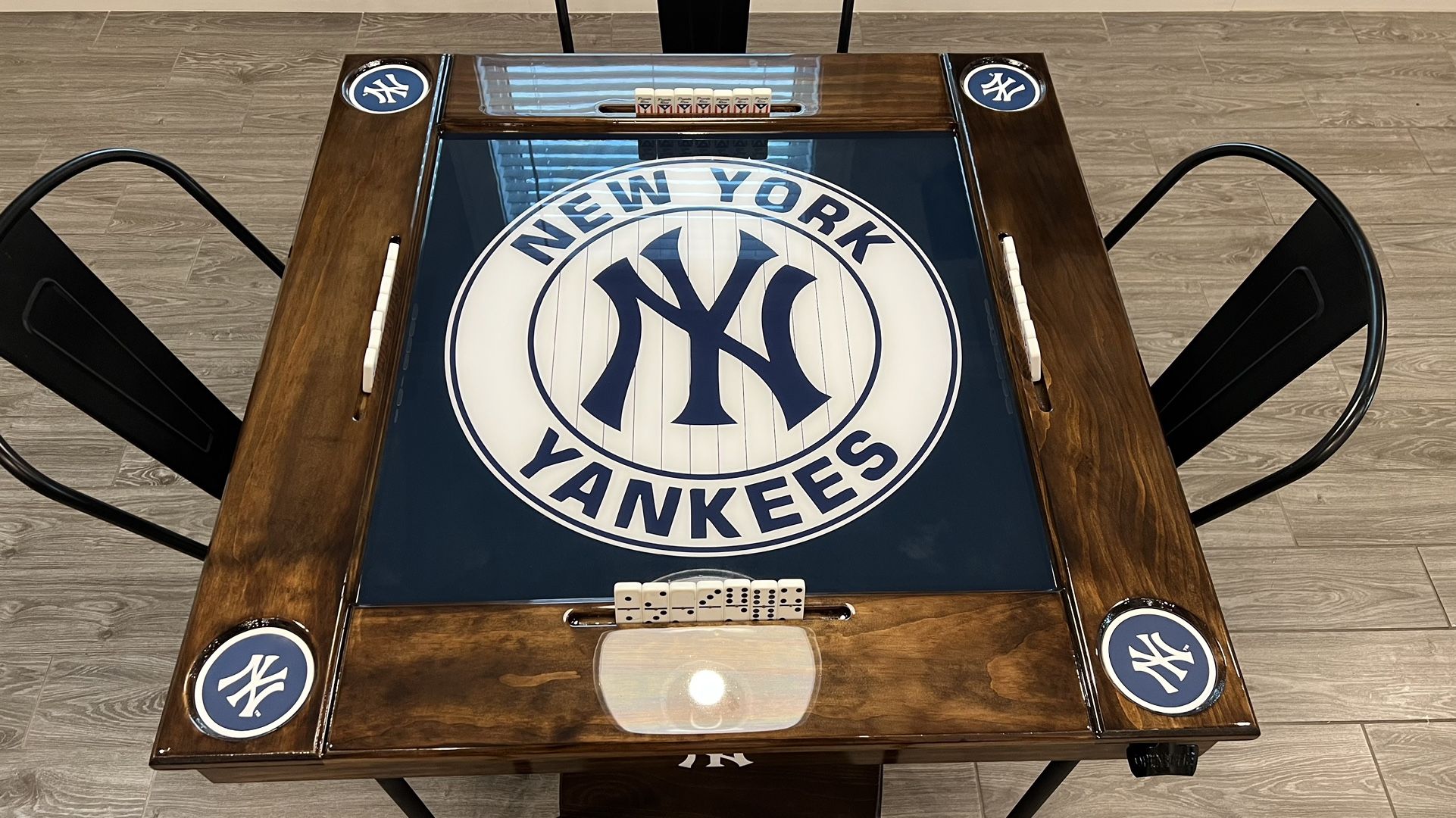 Custom New York Yankees Domino Table