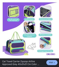 Cat carrier open box $25