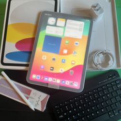 Apple iPad 10th Generation (2022 model /new Open Box ) 256gb with Pencil, & Case 