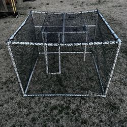 Custom Outdoor Reptile Sun Cage / Enclosure – PVC & Mesh – 48”x35”x35”