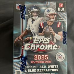 2025 Topps Chrome Football Blaster Box