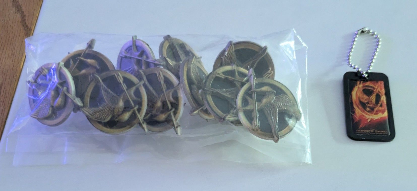 The Hunger Games Plastic Rings And Dog Tag