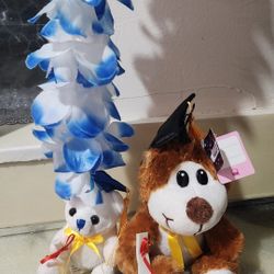 Graduation Bears + Lei Necklace