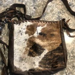 New Leather Cowhide Cross Body Bag