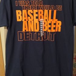 Men's Detroit baseball graphic logo t-shirt