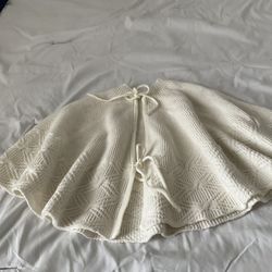 Two sided handmade knitting baby girl poncho / shawl age 3T