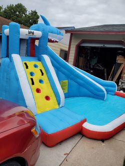 Inflatable Shark Water Slide