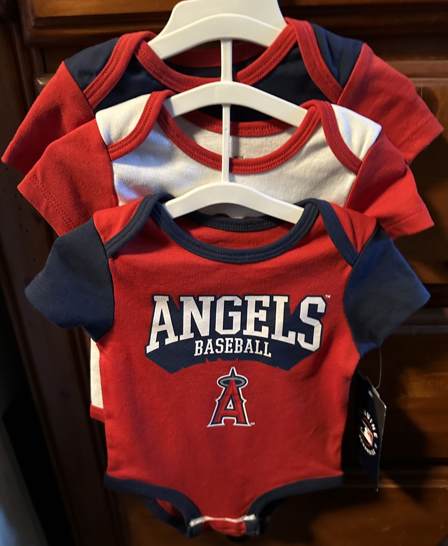LA Angels Infant Boys 3 Pack Bodysuit