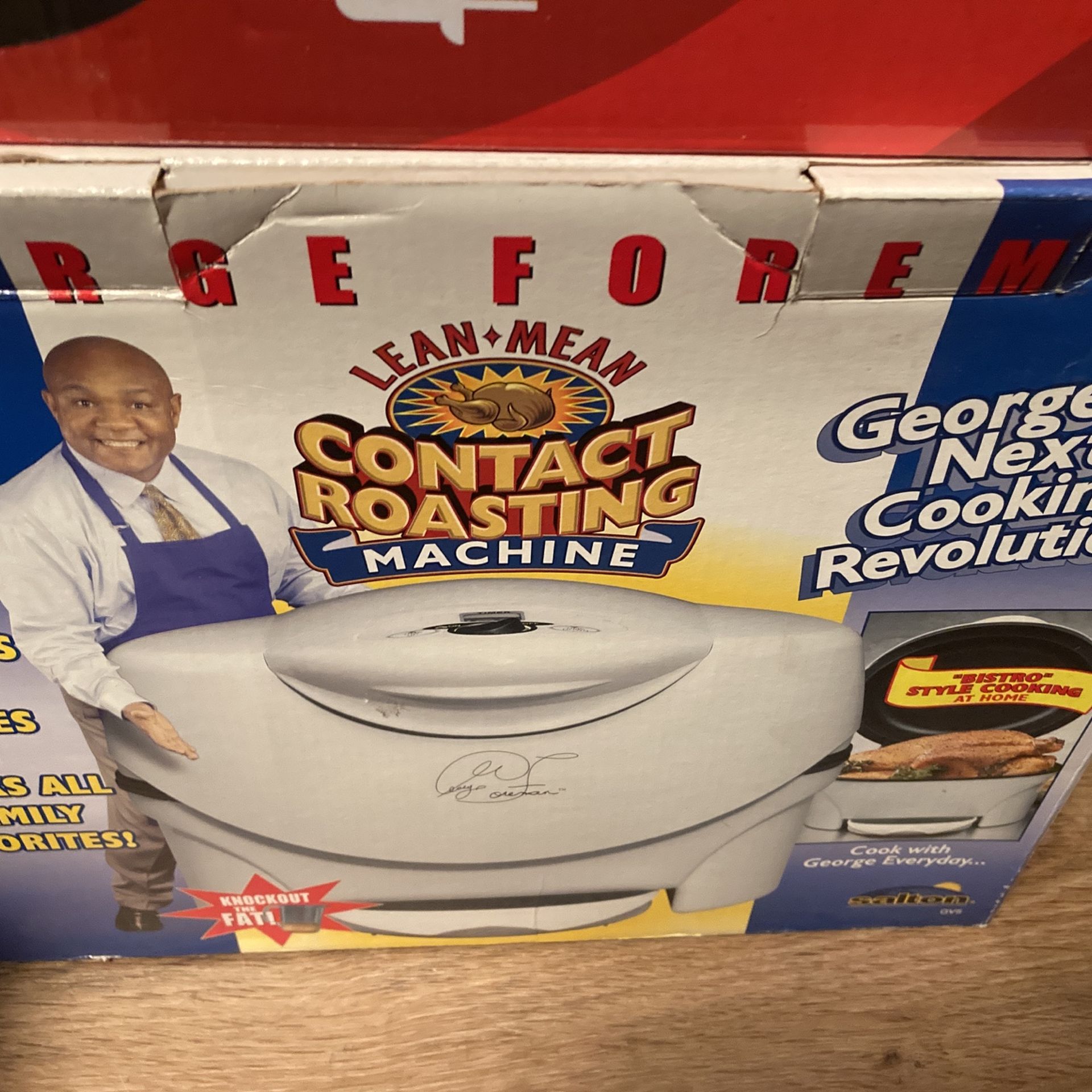 New In The Box George Foreman Lean Mean Constact Roasting Machine