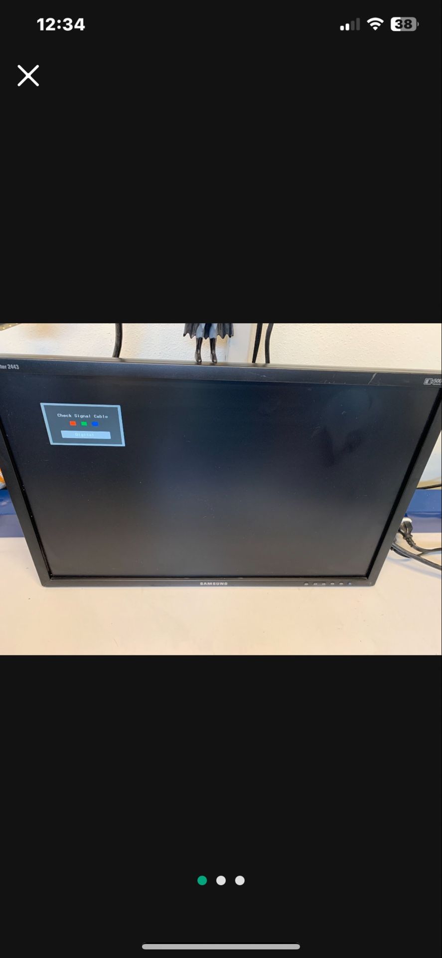 Samsung 24” Computer Monitor Screen 