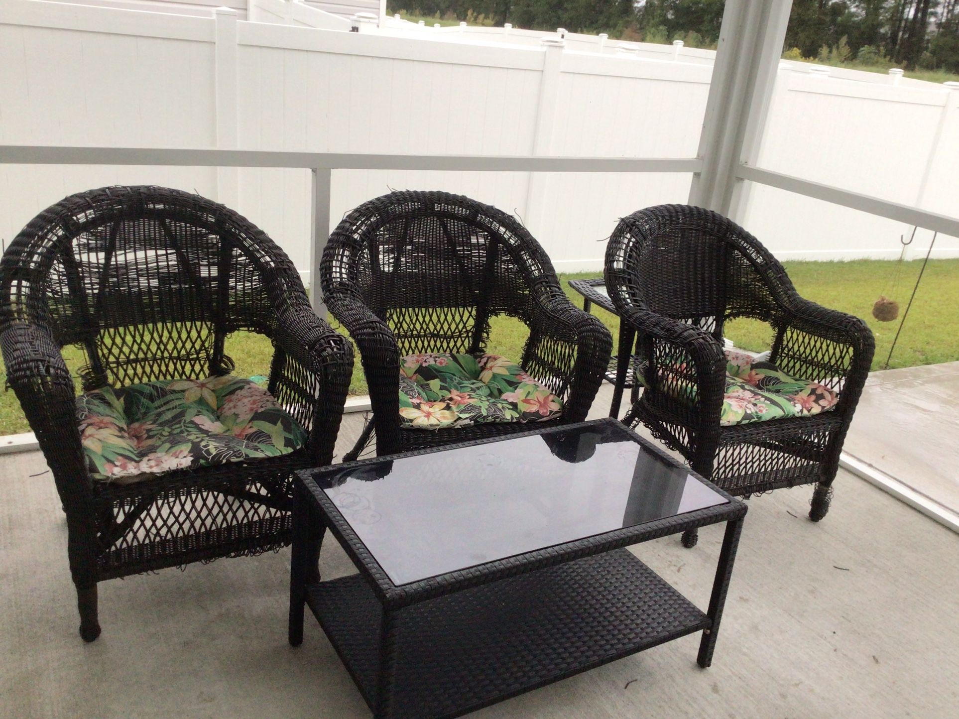 Three Wicker Chairs