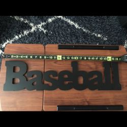 Baseball Wall Decor…Yes, It’s Available (I Will Delete When Sold)