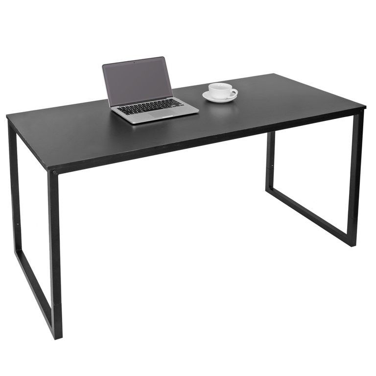 Z2-J16 ......55" Laptop Computer Desk Modern Simple Style Black Workplace Studio Home Office Rectangular

