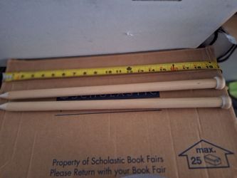 Jumbo knitting needles  20"