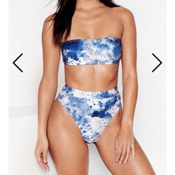US- 6 Nasty Gal Tie Dye Bikini Set