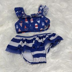 NWOT! Cat & Jack 2PC Bathing Suit *12 Months 