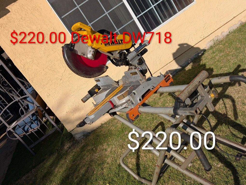 DeWalt DW718 - 12-inch, 15-amp double-bevel sliding compound miter saw.