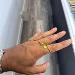 24k bhat bracelet 11.7g 9 inches 3mm