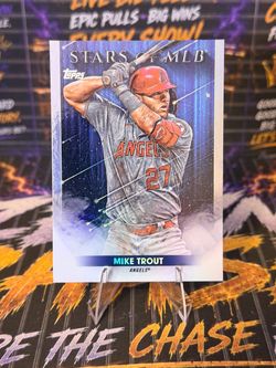2022 Topps Mike Trout Stars of MLB #SMLB-1 Los Angeles Angels Foil Insert