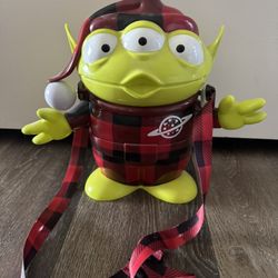 Disney Parks Pixar Toy Story Alien Plaid Pajamas Popcorn Bucket Christmas
