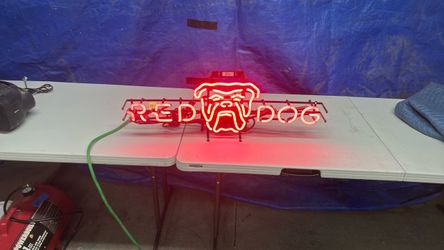 Red Dog Beer Neon Sign
