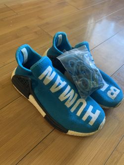 Adidas human races blue