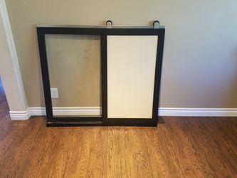 Pottery barn glass dry erase board/pin board