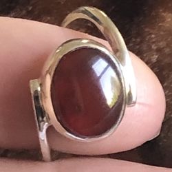 New Custom Design  Hand Made Agate Yamani Ring, 925 Silver ,size 6.5,please Look At My Profile To See All Items 