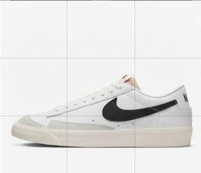( SIZE 11 ) Nike Blazer Low White Black Sneakers