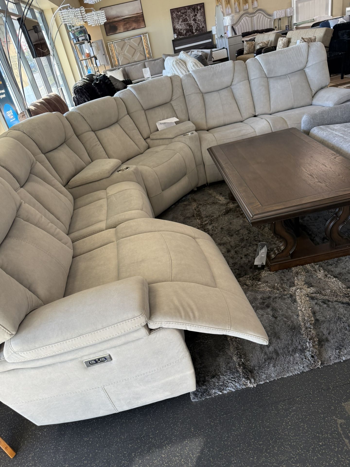 Power Reclining Sectional On Sale