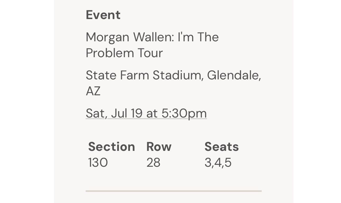 Morgan Wallen Tickets
