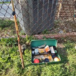 Fishing Pole, Tackle Box, Lures, Etc.