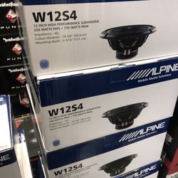 Alpine 12 Inch Subwoofer On Sale For 79.99