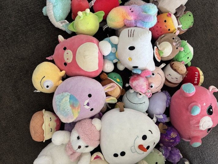 Squishmallows and Plushies