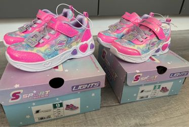 Sports by Skechers with Lights/Girl Shoes size 8T & 9T