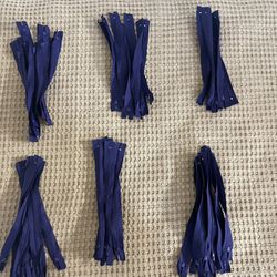 Purple Zippers 9” Long