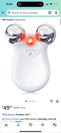 Microcurrent Facial Device,Latest Red Light Technology,Enhances The Ability to Lift The Face and Tighten The Skin,Facial Wrinkle Equipment,Smart Photo