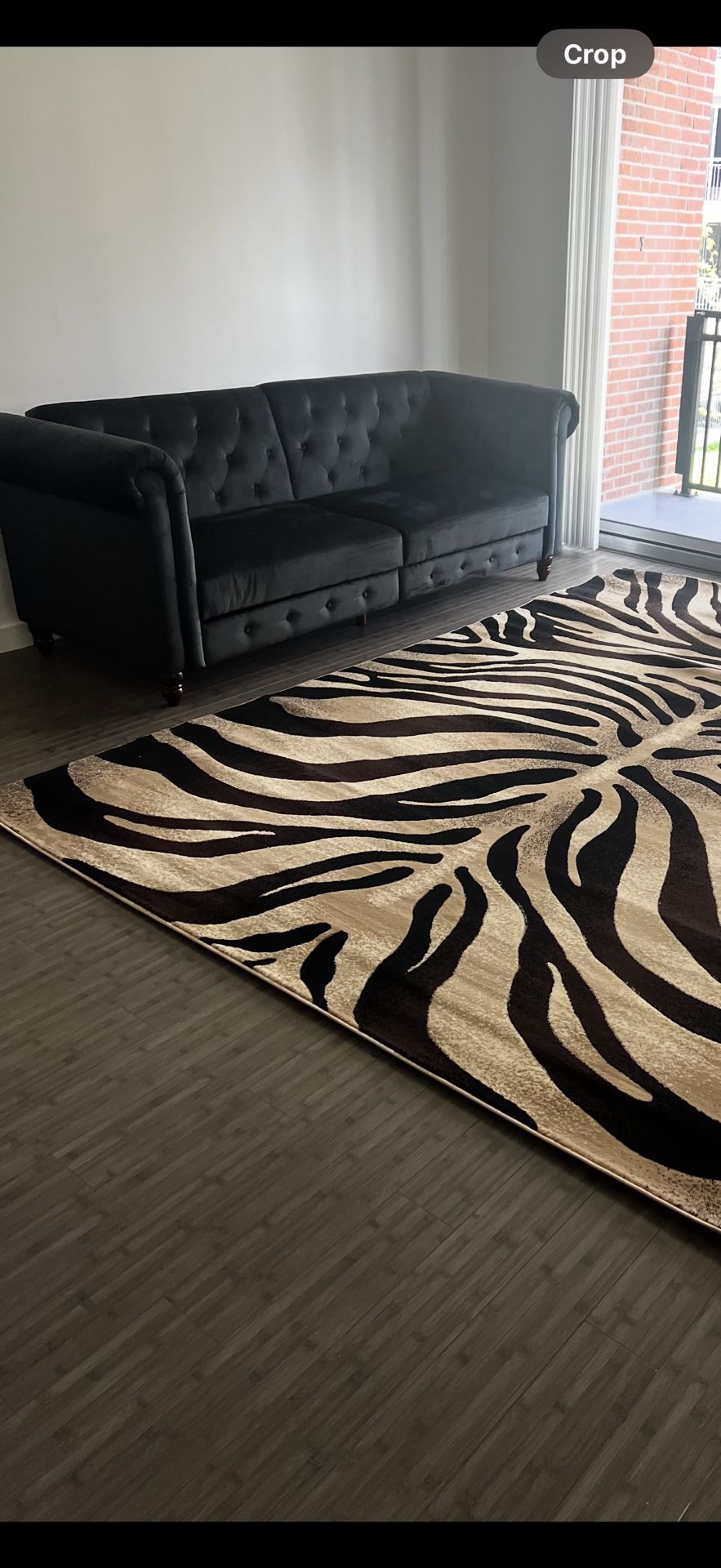 Black Tufted Couch
