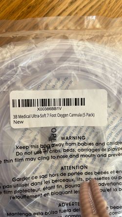 Medical ultrasoft 7 feet oxygen cannula