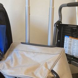 *MAKE AN OFFER* Gray Travel Select 2-wheel Duffel Bag