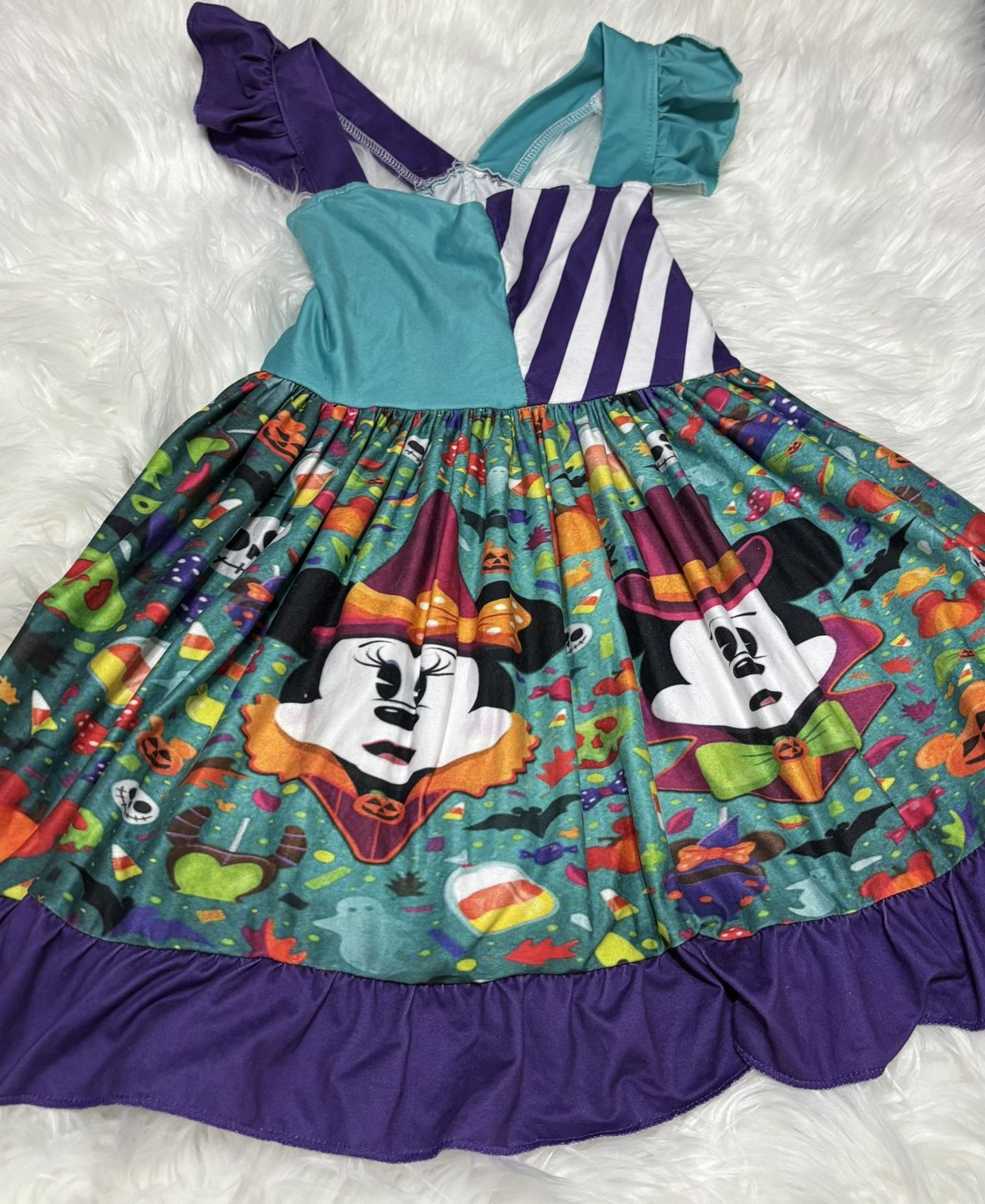 Mickey and Minnie Halloween Boutique Toddler Dress *4T