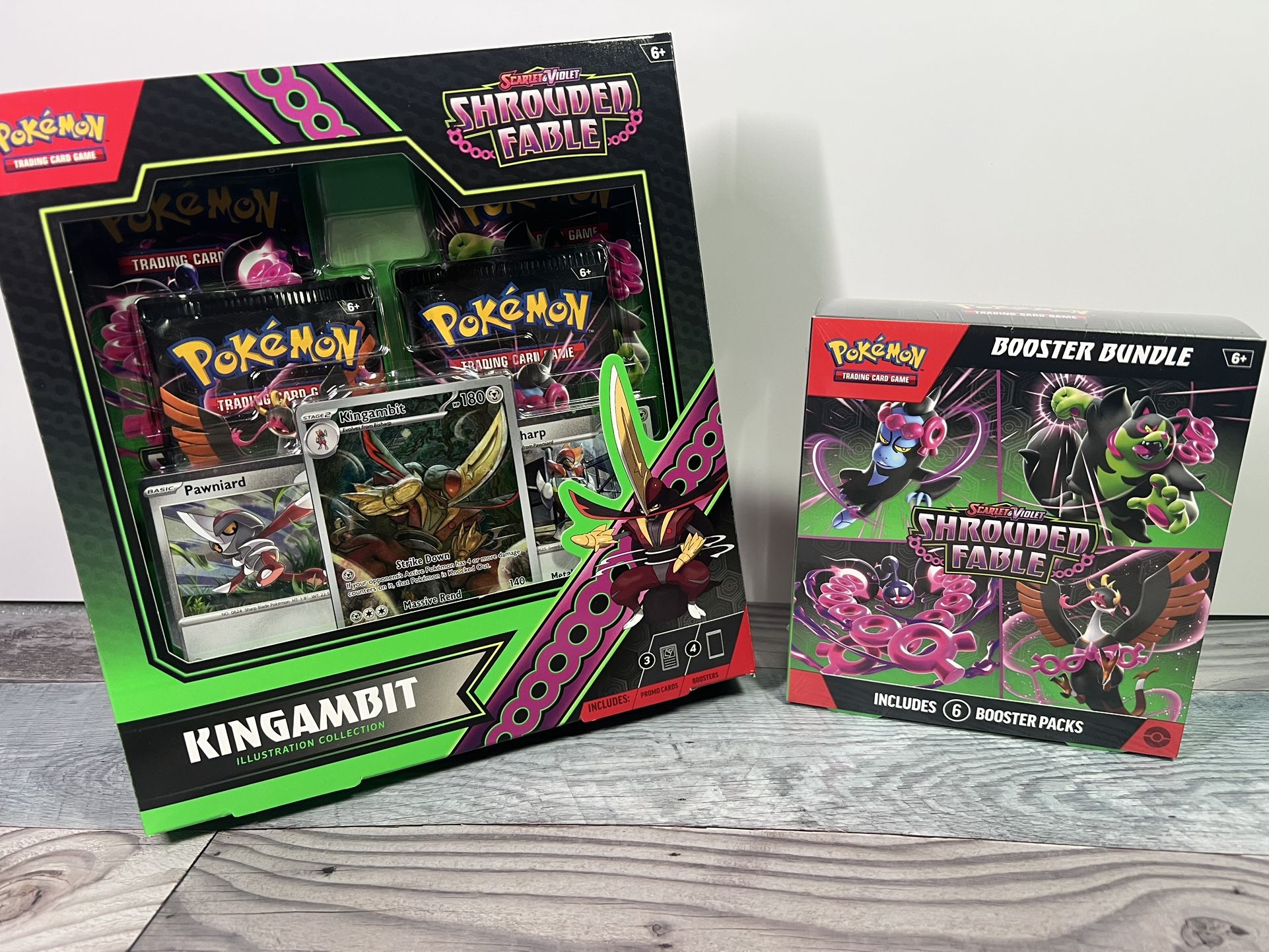 Pokemon Shrouded Fable Kingambit Illustration Collection + Booster Bundle