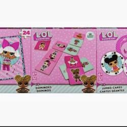 L.O.L Surprise! Jigsaw Puzzle, Jumbo Cards and Dominoes Bundle Pack